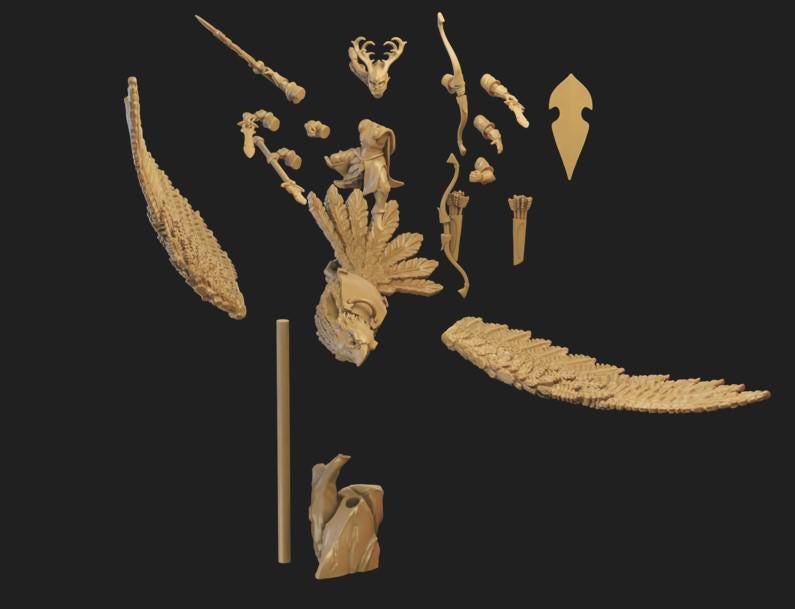 Noble on Greathawk - Ilhadiel Miniatures