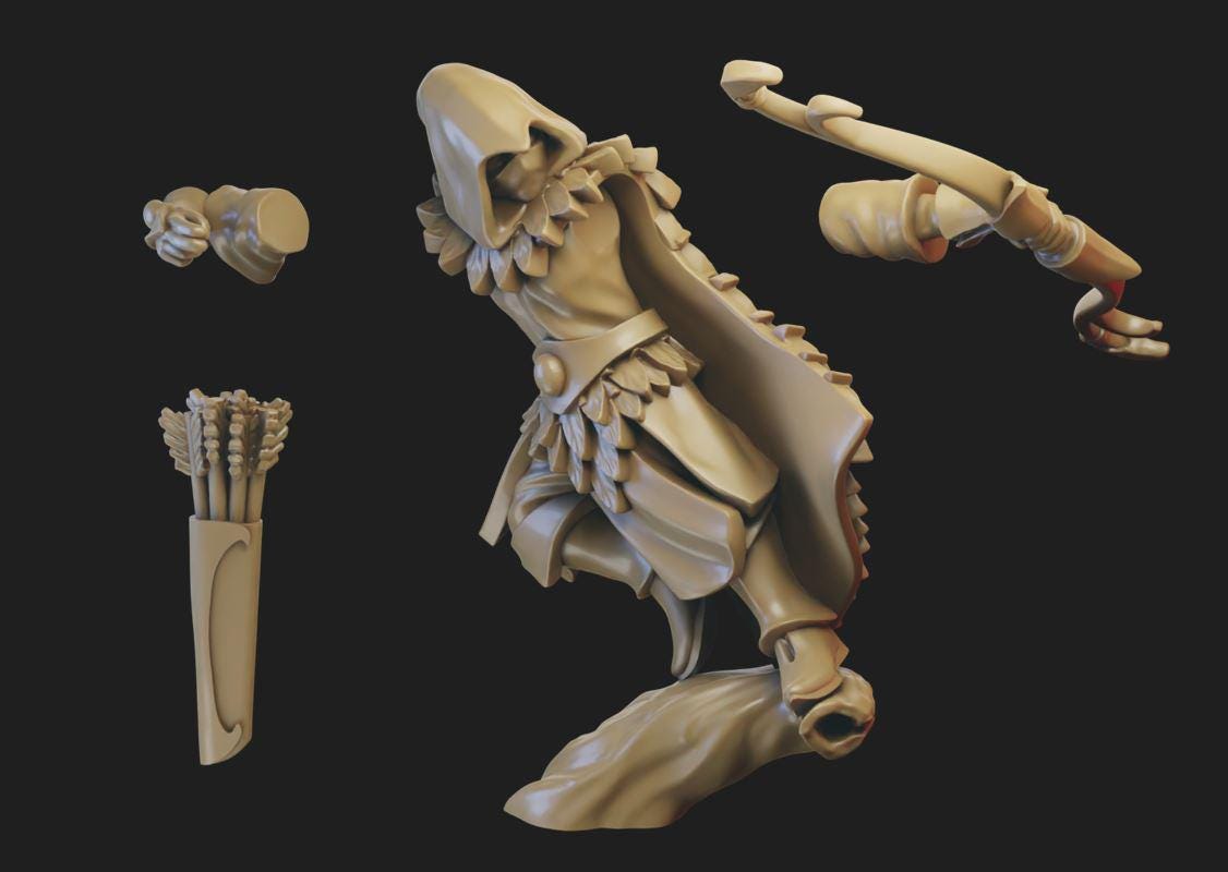 Wood Elf Waystalker - Ilhadiel Miniatures