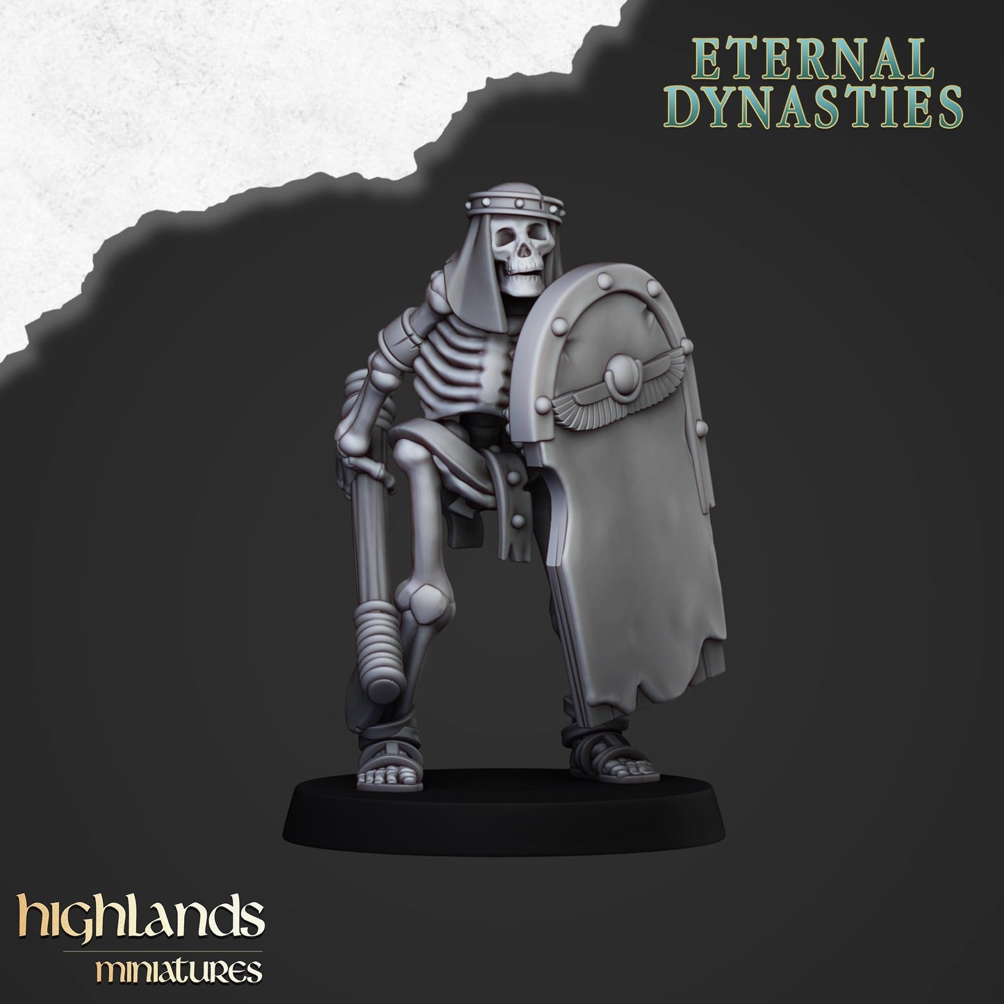 Ancient Skeletons with Hand Weapons - Highlands Miniatures