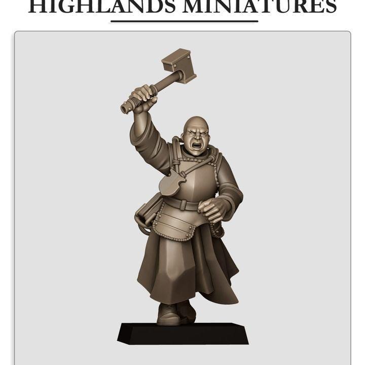 Sunland Battle Priest 2 - Highlands Miniatures