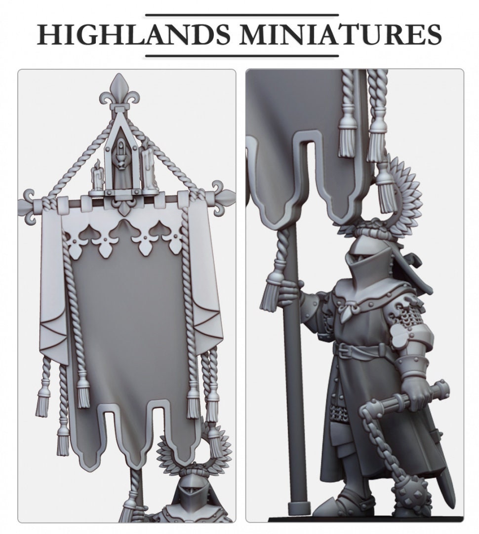Gallia Battle Standard Bearers - Highlands Miniatures