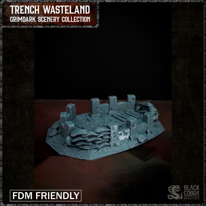 Trench Defensive position - Black Cobra Miniatures