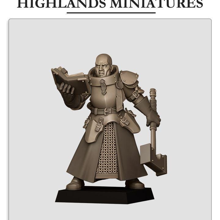 Sunland Battle Priest 1 - Highlands Miniatures