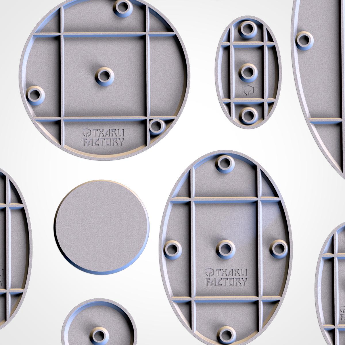 60x35mm Oval Bases