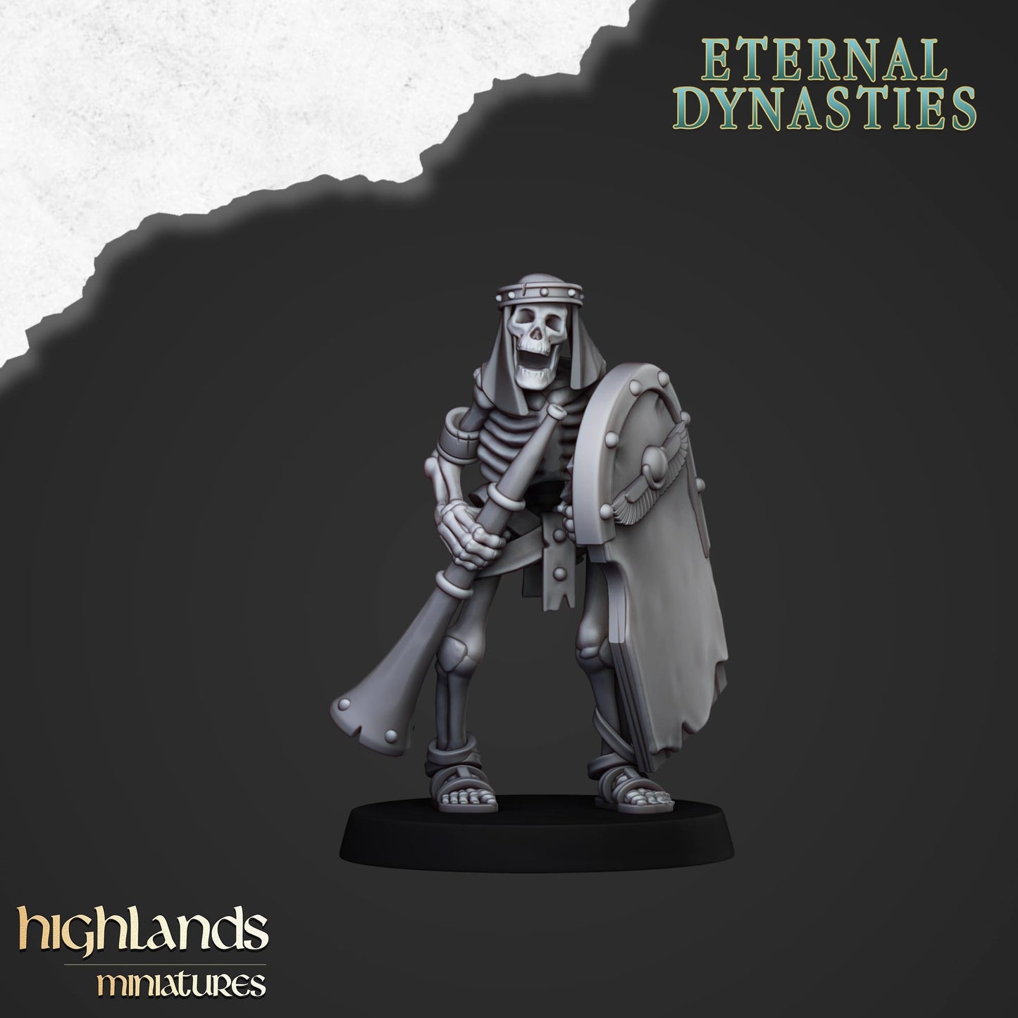 Ancient Skeletons with Hand Weapons - Highlands Miniatures