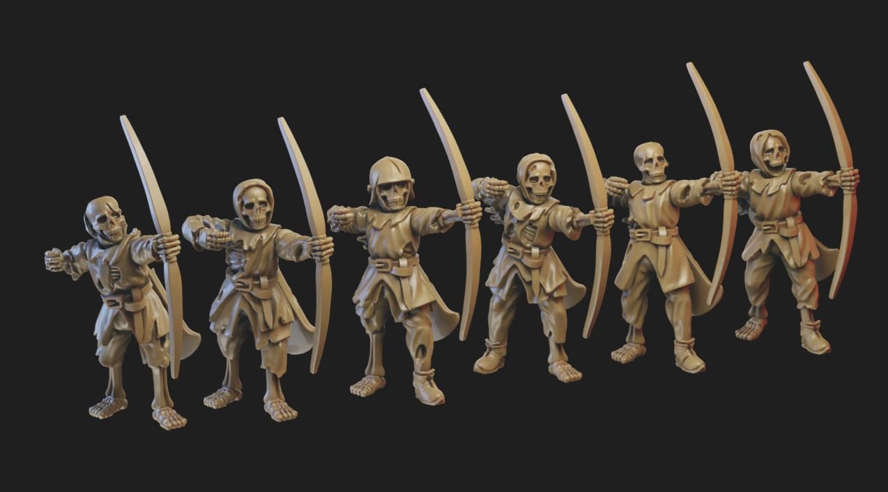 Modular Skeleton Archers/Crossbowman - Ilhadiel Miniatures