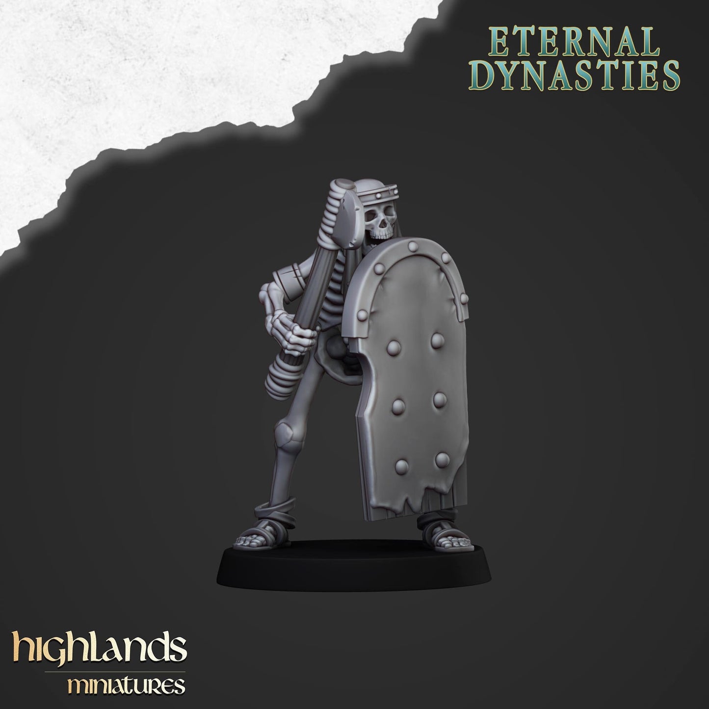 Ancient Skeletons with Hand Weapons - Highlands Miniatures