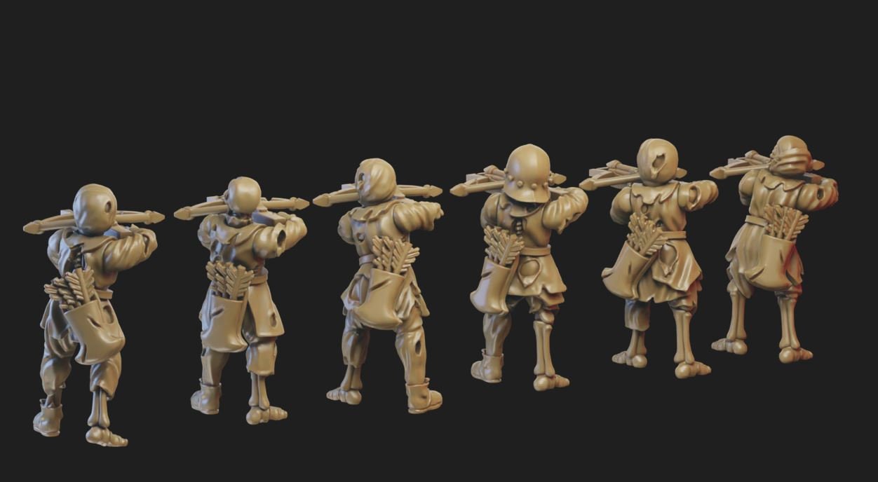 Modular Skeleton Archers/Crossbowman - Ilhadiel Miniatures
